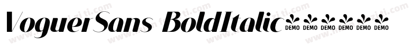 VoguerSans BoldItalic字体转换